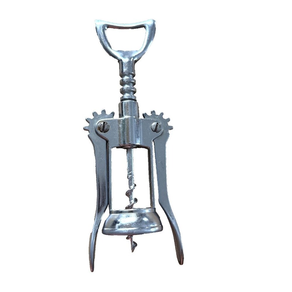 Vintage Italian Wine Bottle Opener Winged Corkscrew Made In Italy